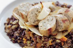 Lentils with Chicken Sausage