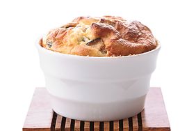 Mushroom and Ch&egrave;vre Souffl&eacute;s