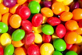 Multicolored hard candies