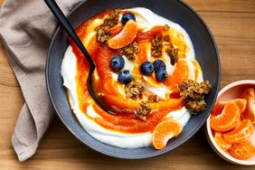 Carrot Cake Marmalade with Yogurt and Fresh Fruit
