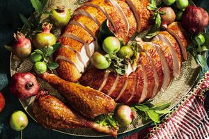 Carved Turkey on a platter