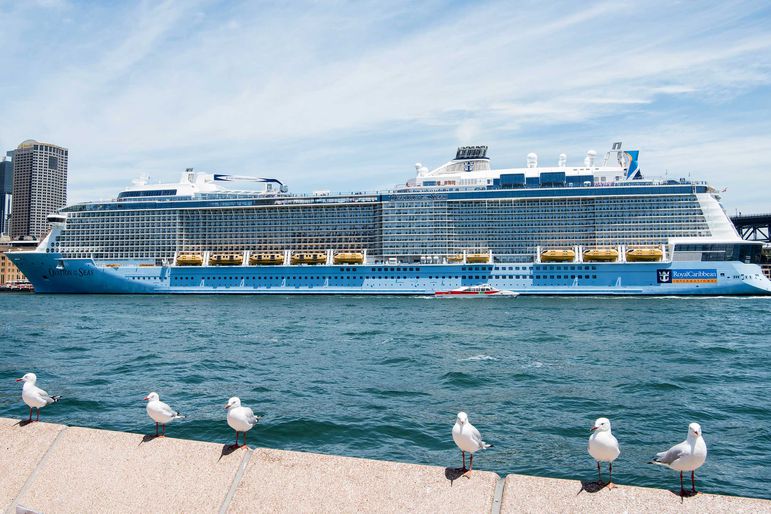 A Royal Caribbean cruise liner