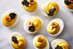 Caviar-Topped Deviled Eggs