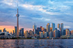 Toronto, Canada's skyline at sunset